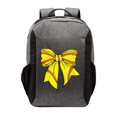 Softball Bow Game Day Coquette Front And Back Print Gift Vector Backpack
