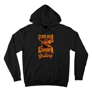 Stand Back Grandpa Is Grilling Grill Master 4th Of July Dad Hoodie