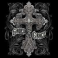 Saved By Grace Christian Graphic Design Gothic Cross Impact Tech Backpack