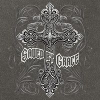 Saved By Grace Christian Graphic Design Gothic Cross Cotton Canvas Backpack