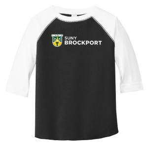 Suny Brockport Golden Eagles Institutional Shield Logo Toddler Fine Jersey T-Shirt