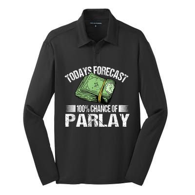 Sports Betting Gambling Design For A Sports Betting Expert Silk Touch Performance Long Sleeve Polo