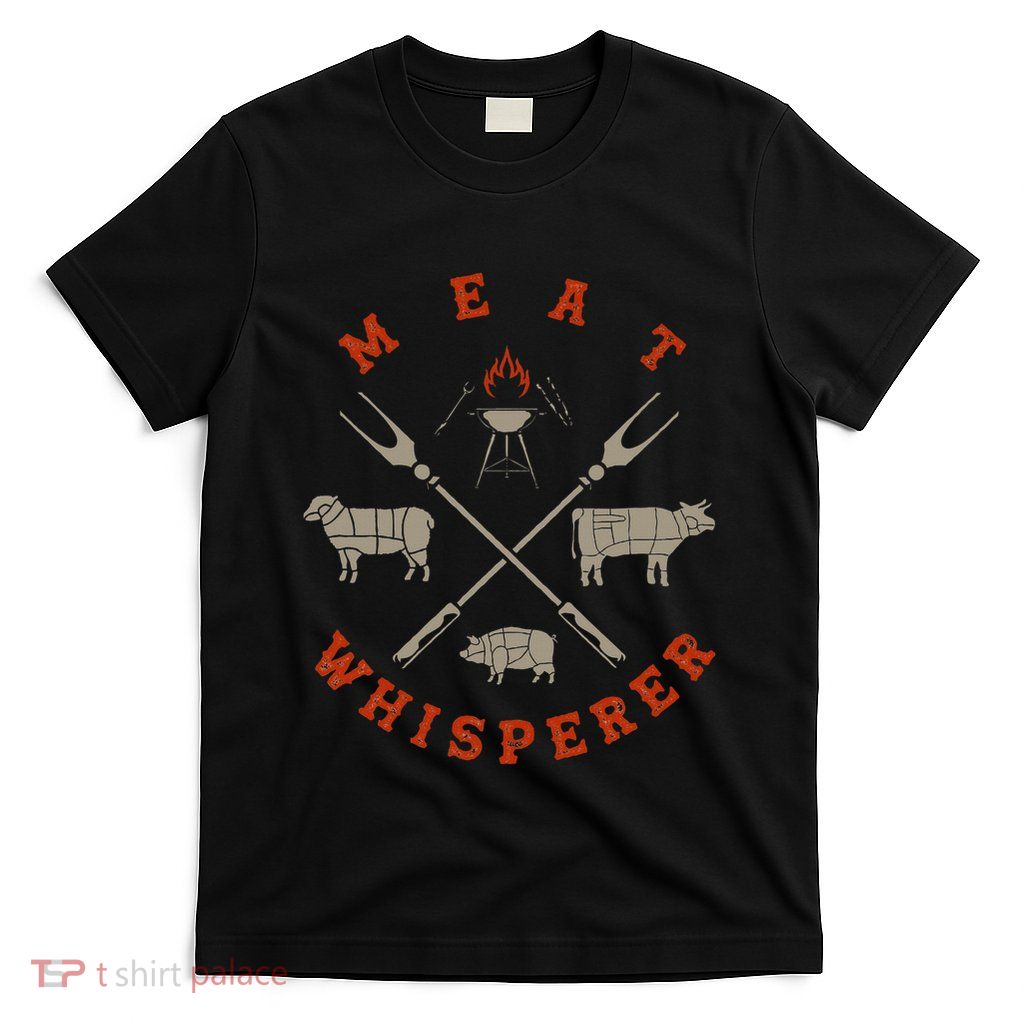 Smoked Bbq Grilling Meat Smoking Meat Whisperer Barbecue T-Shirt