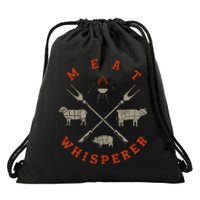 Smoked Bbq Grilling Meat Smoking Meat Whisperer Barbecue Drawstring Bag