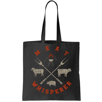 Smoked Bbq Grilling Meat Smoking Meat Whisperer Barbecue Tote Bag