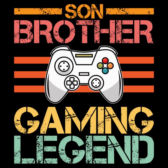 Son Brother Gaming Legend Gamer Family Gaming Brothers Gift Cooling Performance Crew T-Shirt
