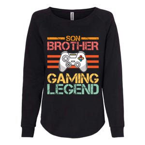 Son Brother Gaming Legend Gamer Family Gaming Brothers Gift Womens California Wash Sweatshirt