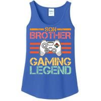 Son Brother Gaming Legend Gamer Family Gaming Brothers Gift Ladies Essential Tank