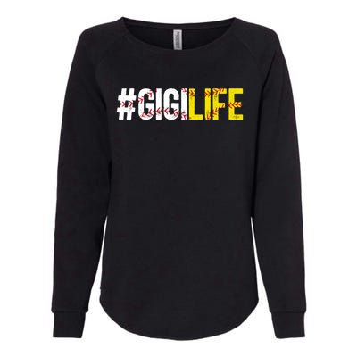 Softball Baseball Gigi Life Baseball Softball Gigi Grandma Funny Gift Womens California Wash Sweatshirt