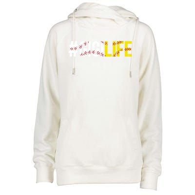 Softball Baseball Gigi Life Baseball Softball Gigi Grandma Funny Gift Womens Funnel Neck Pullover Hood