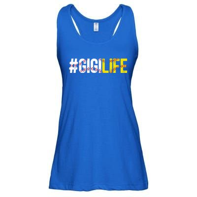 Softball Baseball Gigi Life Baseball Softball Gigi Grandma Funny Gift Ladies Essential Flowy Tank