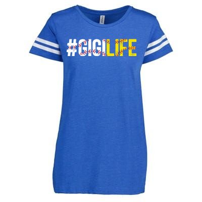 Softball Baseball Gigi Life Baseball Softball Gigi Grandma Funny Gift Enza Ladies Jersey Football T-Shirt