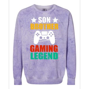 Son Brother Gaming Legend Colorblast Crewneck Sweatshirt