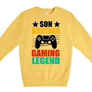 Son Brother Gaming Legend Premium Crewneck Sweatshirt