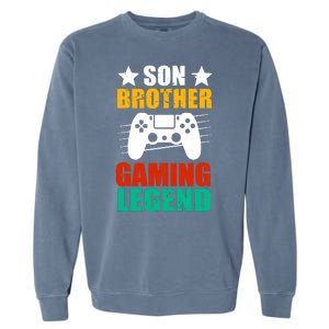 Son Brother Gaming Legend Garment-Dyed Sweatshirt