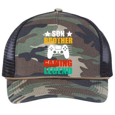 Son Brother Gaming Legend Retro Rope Trucker Hat Cap