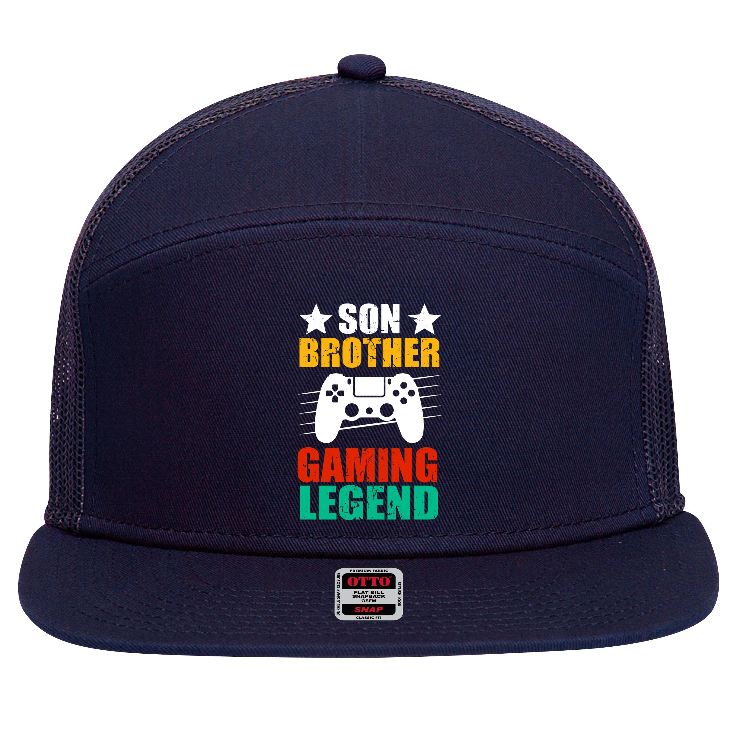 Son Brother Gaming Legend 7 Panel Mesh Trucker Snapback Hat