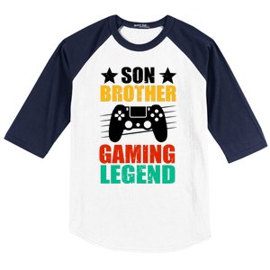 Son Brother Gaming Legend Baseball Sleeve Shirt