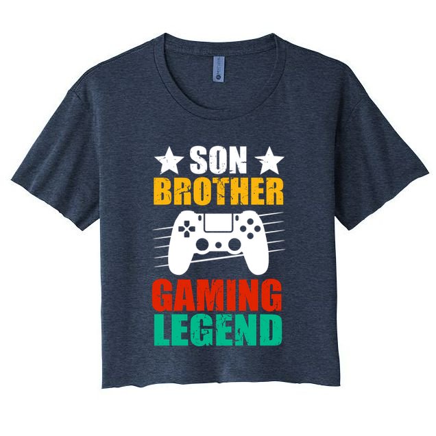 Son Brother Gaming Legend Women's Crop Top Tee