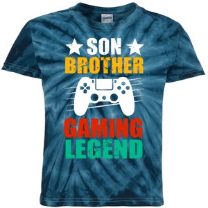 Son Brother Gaming Legend Kids Tie-Dye T-Shirt