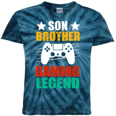 Son Brother Gaming Legend Kids Tie-Dye T-Shirt