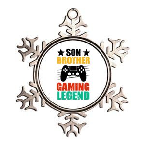 Son Brother Gaming Legend Metallic Star Ornament