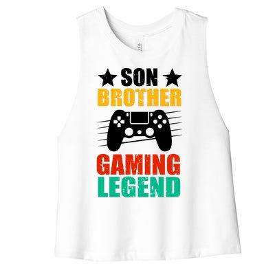 Son Brother Gaming Legend Women's Racerback Cropped Tank