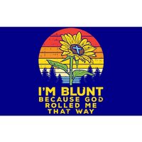 Sunflower Blunt God Rolled Me Jesus Religious Christian Gift Bumper Sticker