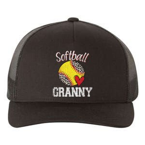 Softball Baseball Granny Leopard Mothers Day Gifts Yupoong Adult 5-Panel Trucker Hat