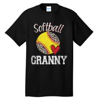 Softball Baseball Granny Leopard Mothers Day Gifts Tall T-Shirt