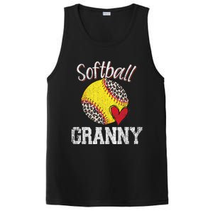 Softball Baseball Granny Leopard Mothers Day Gifts PosiCharge Competitor Tank