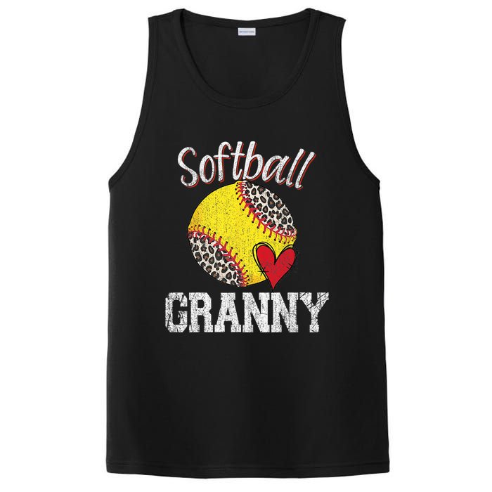 Softball Baseball Granny Leopard Mothers Day Gifts PosiCharge Competitor Tank