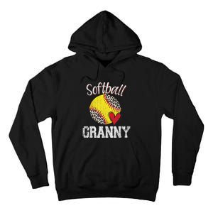 Softball Baseball Granny Leopard Mothers Day Gifts Tall Hoodie