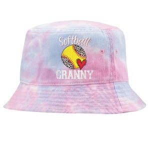 Softball Baseball Granny Leopard Mothers Day Gifts Tie-Dyed Bucket Hat