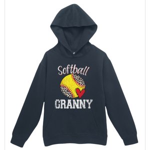 Softball Baseball Granny Leopard Mothers Day Gifts Urban Pullover Hoodie