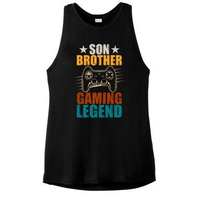 Son Brother Gaming Legend Gamer Ladies PosiCharge Tri-Blend Wicking Tank