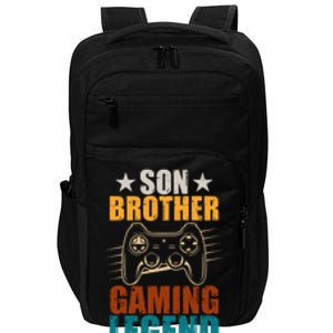 Son Brother Gaming Legend Gamer Impact Tech Backpack