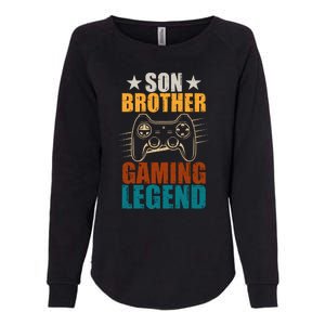 Son Brother Gaming Legend Gamer Womens California Wash Sweatshirt