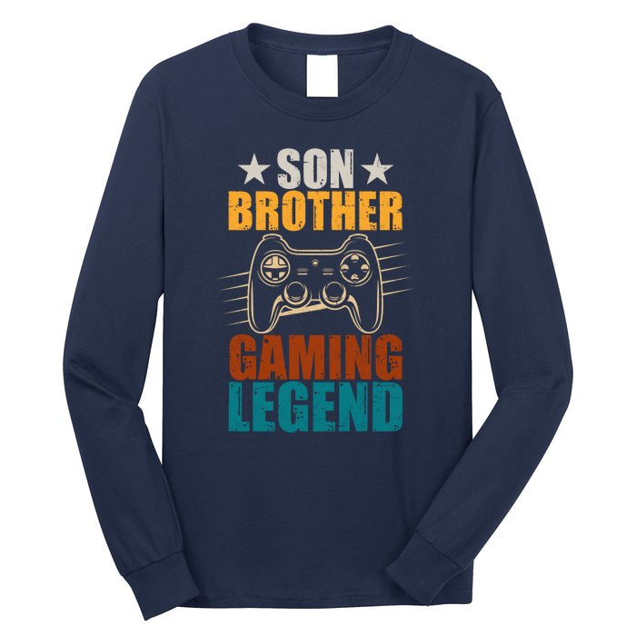 Son Brother Gaming Legend Gamer Long Sleeve Shirt