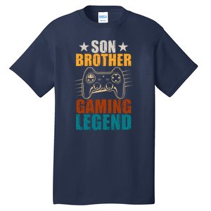 Son Brother Gaming Legend Gamer Tall T-Shirt