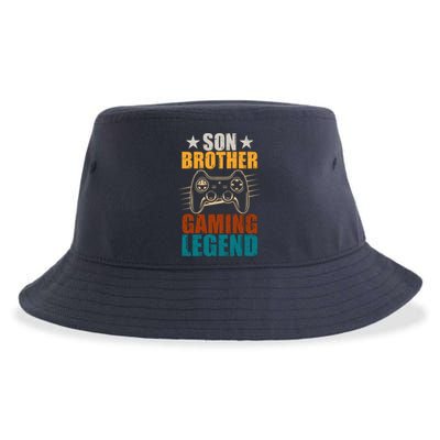 Son Brother Gaming Legend Gamer Sustainable Bucket Hat