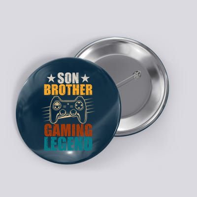 Son Brother Gaming Legend Gamer Button