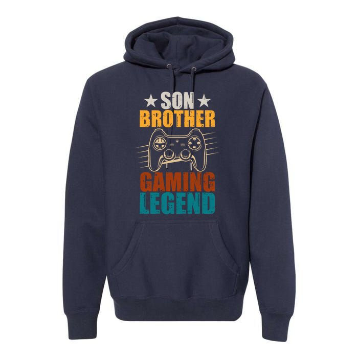 Son Brother Gaming Legend Gamer Premium Hoodie