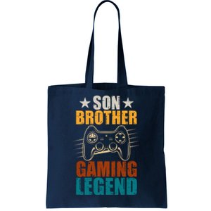 Son Brother Gaming Legend Gamer Tote Bag