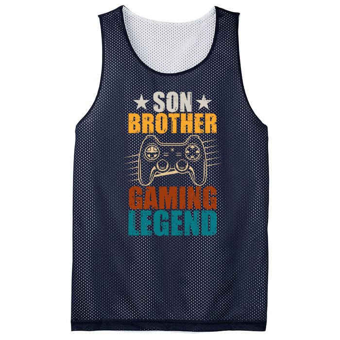 Son Brother Gaming Legend Gamer Mesh Reversible Basketball Jersey Tank