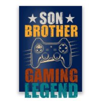 Son Brother Gaming Legend Gamer Poster