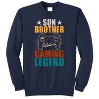 Son Brother Gaming Legend Gamer Tall Sweatshirt