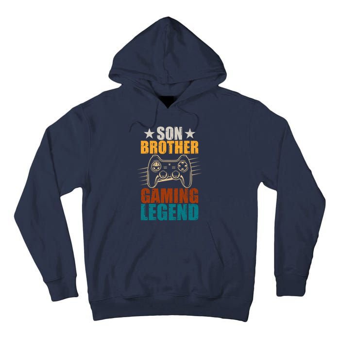 Son Brother Gaming Legend Gamer Tall Hoodie