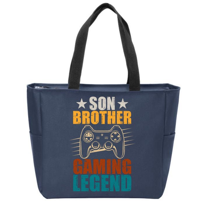 Son Brother Gaming Legend Gamer Zip Tote Bag