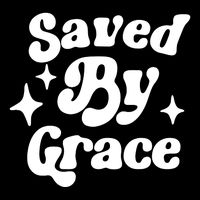 Saved By Grace Motivational Christian Retro Apron